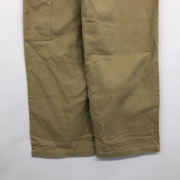 NWT Twik Simons Khaki Tan Wide Leg Cargo Pants size 28 - Picture 14 of 16